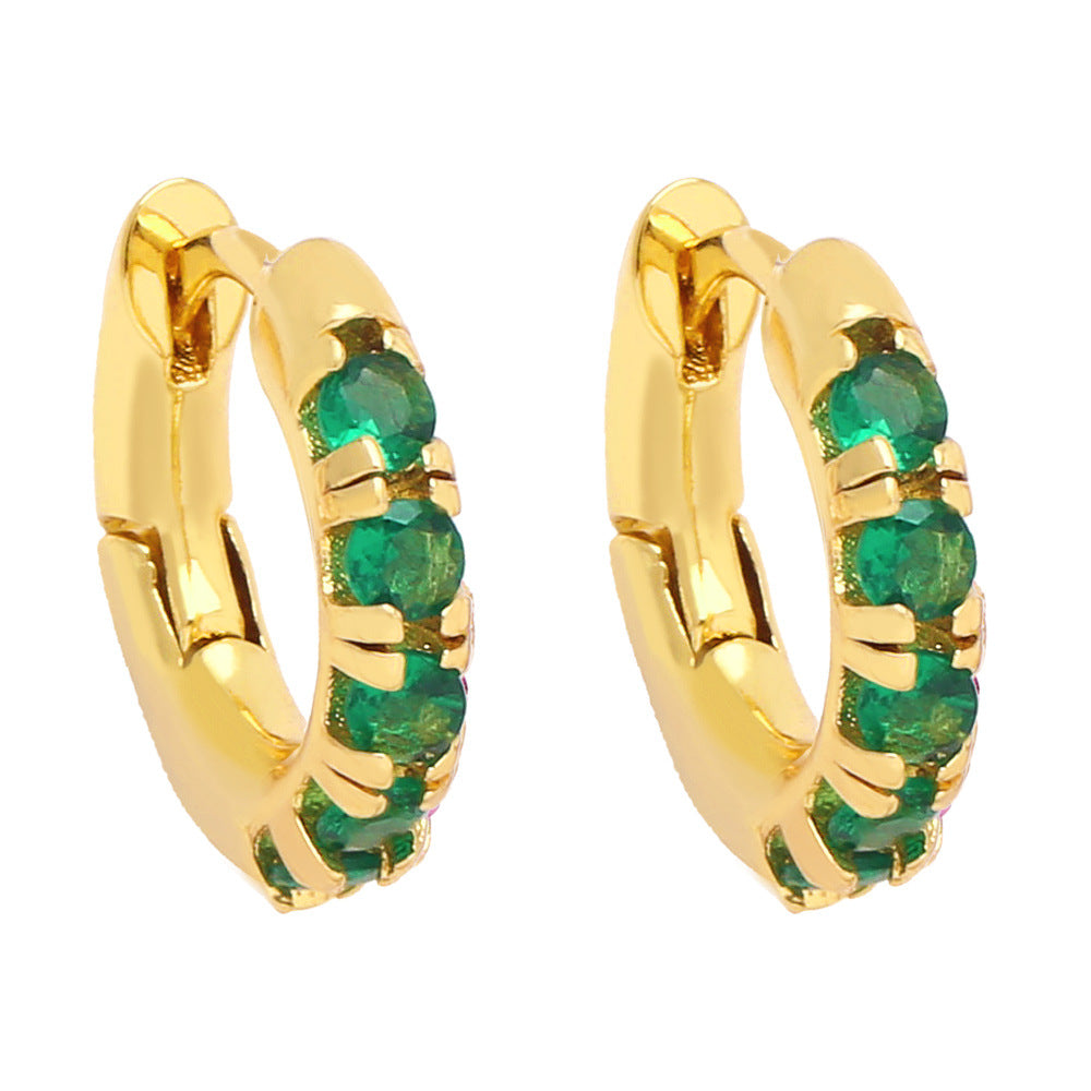 Venta al por mayor de diamantes de una hilera de circonitas de color cobre